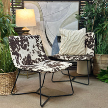 Load image into Gallery viewer, Faux Cow Hide Chair