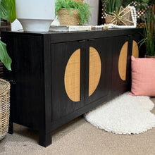 Load image into Gallery viewer, Black/Cane 4DR Cabinet