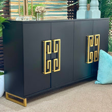 Load image into Gallery viewer, Black Geometric Cabinet