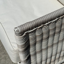 Load image into Gallery viewer, White/Grey Resin Wicker Chair
