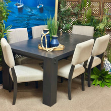 Load image into Gallery viewer, 7PC Black/Taupe Canadel Dining Set