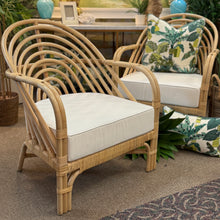 Load image into Gallery viewer, Curved Rattan Accent Chair