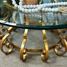 Load image into Gallery viewer, Palladio Italian Gilt Iron Coffee Table