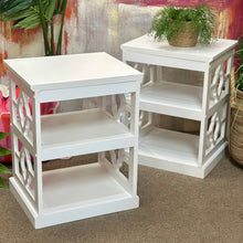Load image into Gallery viewer, 2 Tier White Side Table