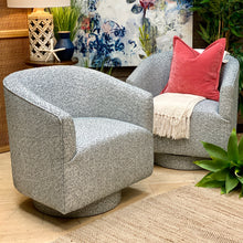 Load image into Gallery viewer, Mingled Blue Swivel Chair
