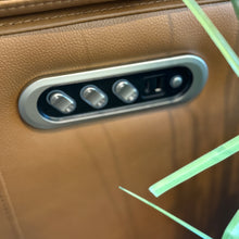 Load image into Gallery viewer, Caramel Leather Power Sofa