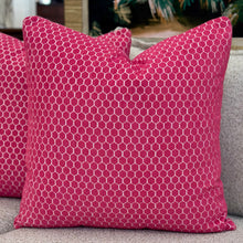Load image into Gallery viewer, Hot Pink Down Designer Pillow