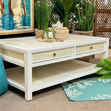 Load image into Gallery viewer, White Cane Coffee Table