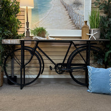 Load image into Gallery viewer, Wood/Metal Bicycle Console