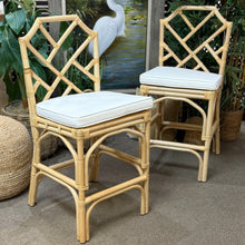 Load image into Gallery viewer, Rattan Chippendale Counter Stool