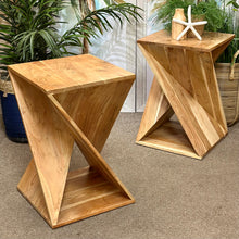 Load image into Gallery viewer, Modern Wood Side Table