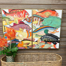 Load image into Gallery viewer, Set/2 Fish Oil Painting