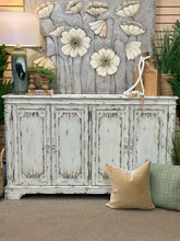 Load image into Gallery viewer, Distressed Ivory 4DR Cabinet