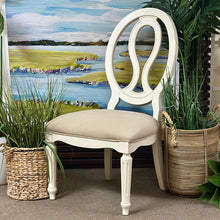 Load image into Gallery viewer, Ivory Oval Dining Chair