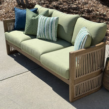 Load image into Gallery viewer, 3PC Beige/Green Outdoor Seating Set
