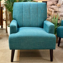 Load image into Gallery viewer, Teal Accent Chair