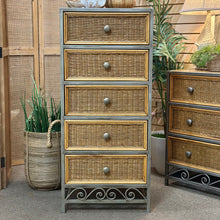 Load image into Gallery viewer, Pier1 Tall Wicker Dresser