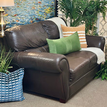 Load image into Gallery viewer, La-Z-Boy Brown Leather Loveseat