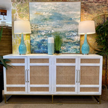 Load image into Gallery viewer, White 4DR Cane Cabinet