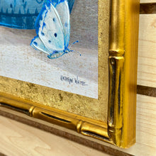 Load image into Gallery viewer, Gold Foil Bird Art in Bamboo Frame I