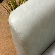 Load image into Gallery viewer, Faux Leather Aqua Swivel Chair