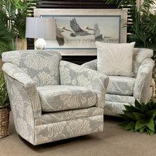 Load image into Gallery viewer, Chambray Leaf Swivel Glider