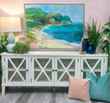 Load image into Gallery viewer, White/Glass Cabinet