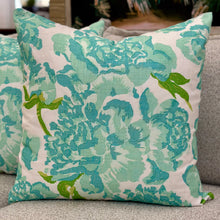 Load image into Gallery viewer, Peonies Down Designer Pillow
