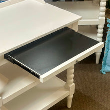 Load image into Gallery viewer, White Spindle Leg Nightstand