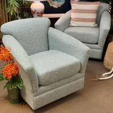 Load image into Gallery viewer, Aqua Geometric Swivel Glider