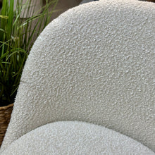 Load image into Gallery viewer, White Boucle Accent Chair