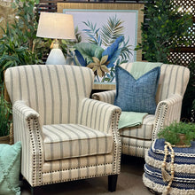 Load image into Gallery viewer, Linen Striped Accent Chair