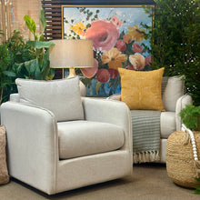 Load image into Gallery viewer, Ivory Accent Swivel Chair