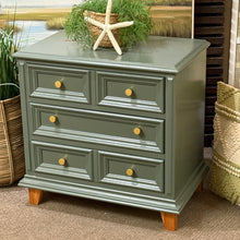 Load image into Gallery viewer, Vintage Green Nightstand