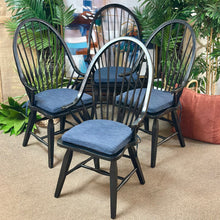 Load image into Gallery viewer, Black Armed Dining Chair