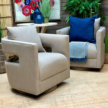 Load image into Gallery viewer, Taupe Swivel Chair