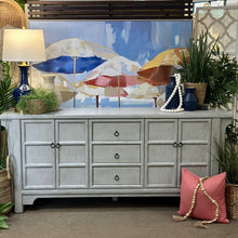 Load image into Gallery viewer, Weathered Spa Blue Cabinet