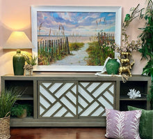 Load image into Gallery viewer, Greige Sliding Door Cabinet