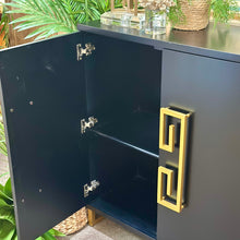 Load image into Gallery viewer, Black Geometric Cabinet