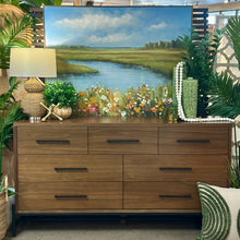 Load image into Gallery viewer, 7DRW Mid-Mod Dresser W/Mirror