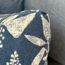 Load image into Gallery viewer, Sunbrella Jacquard Indigo Pillow