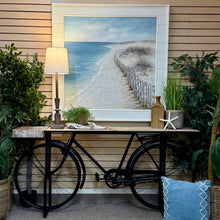 Load image into Gallery viewer, Wood/Metal Bicycle Console