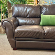 Load image into Gallery viewer, La Z Boy Brown Leather Sofa