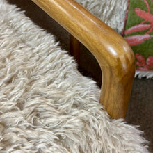 Load image into Gallery viewer, Beige Faux Fur Accent Chair
