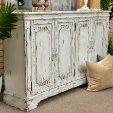 Load image into Gallery viewer, Distressed Ivory 4DR Cabinet