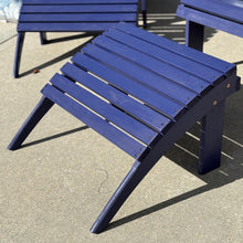 Load image into Gallery viewer, Blue Adirondack Chair & Ottoman
