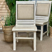 Load image into Gallery viewer, Ivory Upholstered Back Dining Chair