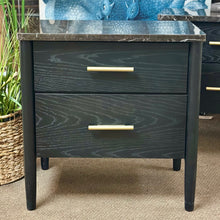 Load image into Gallery viewer, Black 'Langley' Nightstand