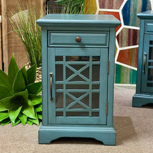 Load image into Gallery viewer, Teal Chairside Table