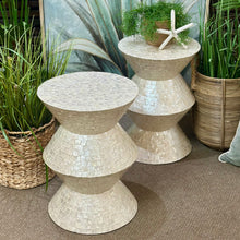 Load image into Gallery viewer, White Capiz Side Table